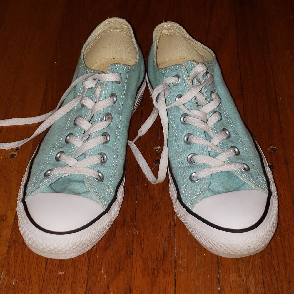 Aqua Converse All Star sneakers EUC 7 men 9 lady